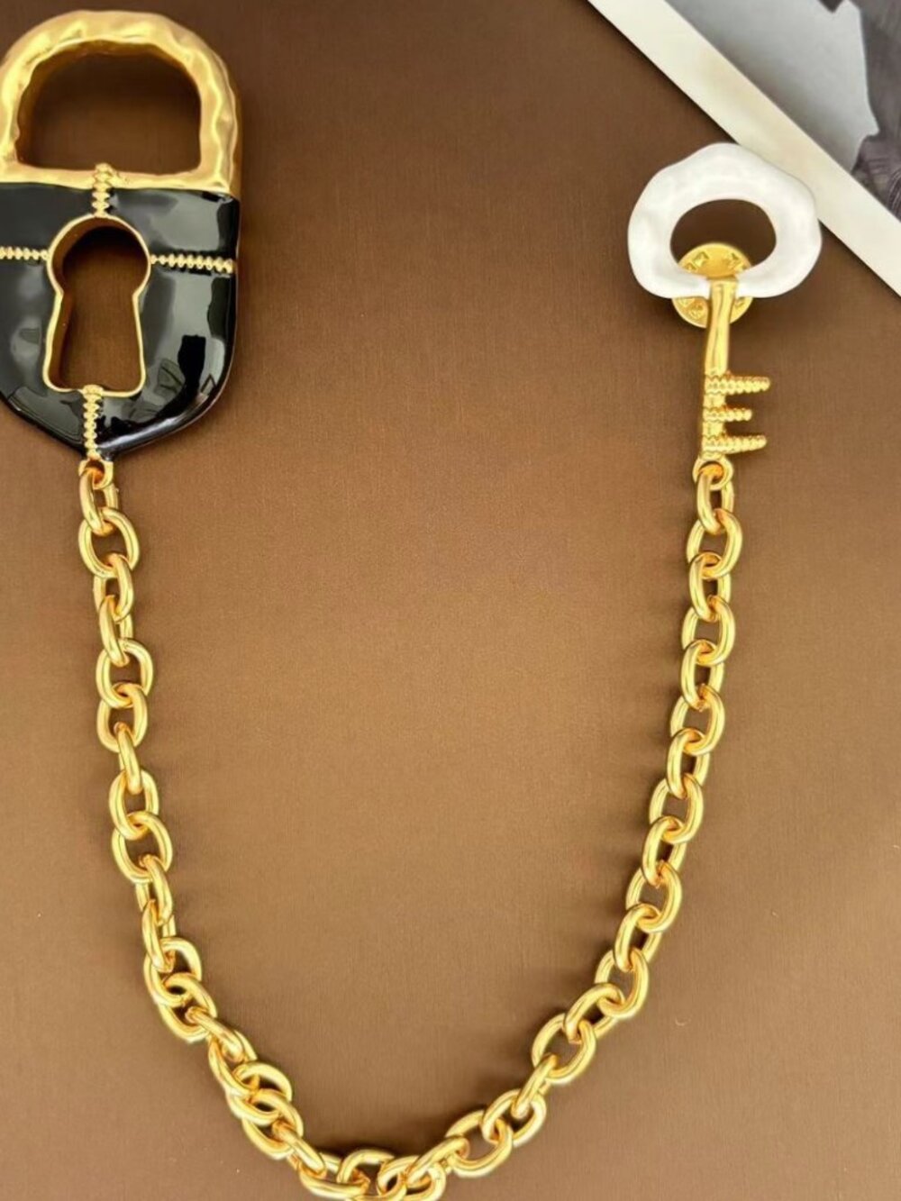 Schiaparelli Key & Lock Series Brooch